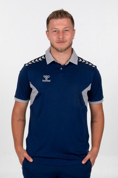 hummel Αυθεντικό μπλουζάκι κάμπινγκ Polo Neck Navy Blue