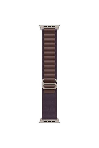Apple Curea de ceas de 49 mm, buclă, indigo Alpine, medie