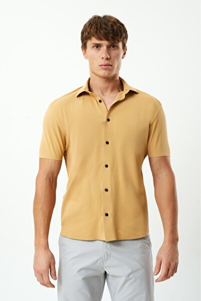 Exuma Erkek Hardal Pike Gömlek