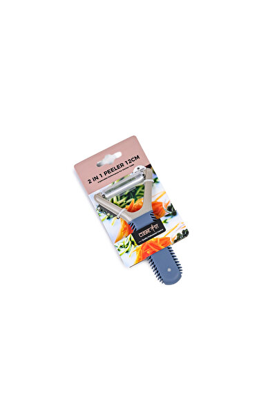 Cuisine Art 2-in-1 Stainless Steel Peeler -12cm, Ergonomic Handle, 1 Piece, A...