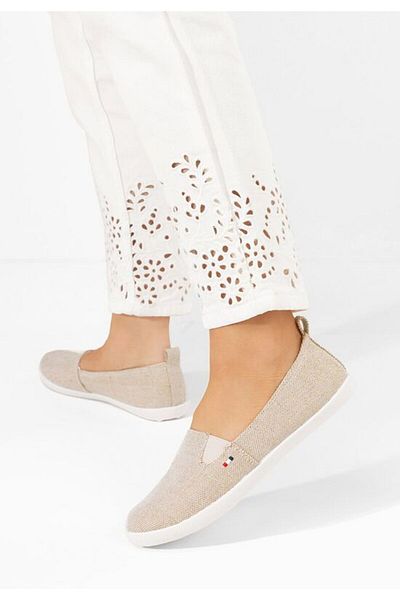 B T Shoes Maybelle beige women's espadrilles