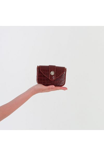GUONN Rummel Crocodile - Chain Bag - Women's Hand Shoulder Bag Leopard
