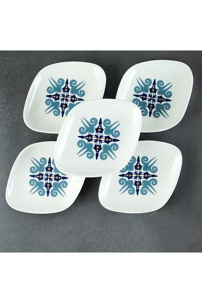 Aryıldız Arabesque Serving Plate 6 Pieces