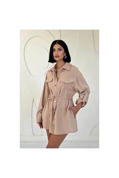 Omarı Πουκάμισο Mink Snap Fastener Tunnel