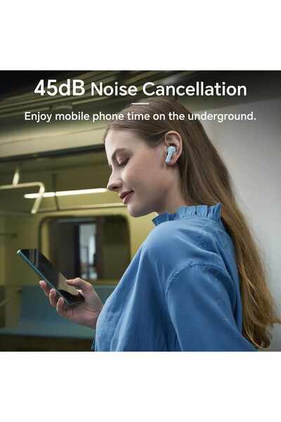 HONOR CHOICE X7i Wireless Earbuds Bluetooth 5.3, 45dB ANC, 40H Playtime (White)