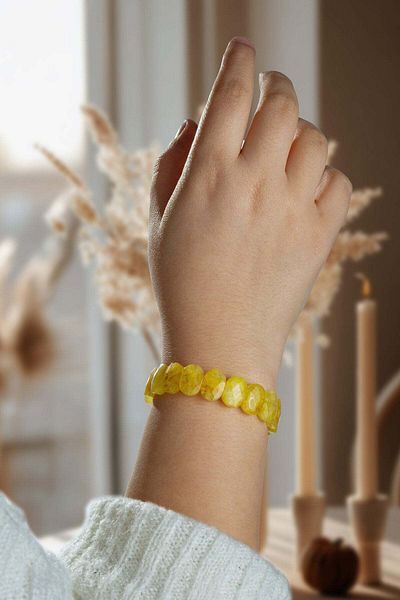 Perlavita Back to the Field of Life - Citrine Stone Bracelet