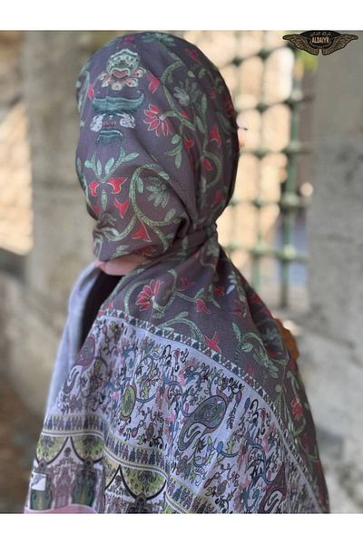 ALDAİR Viscose Pajmera 110 Grams with a Pattern Keşmir2