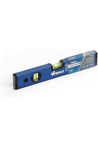 VTOOLS ميزان روح مغناطيسي من سبائك الألومنيوم المقاوم للصدمات، مقاس 300 مم، أزرق، VT2128