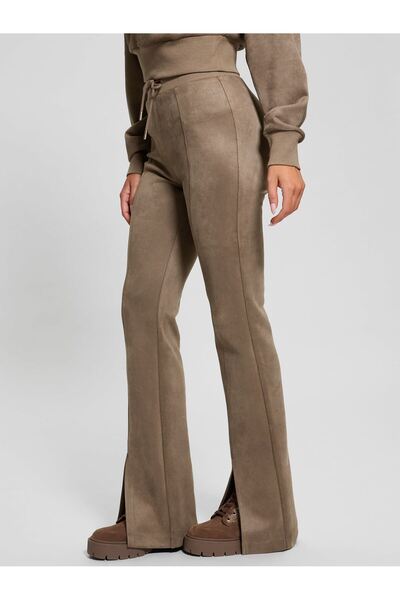 Guess Normal Bel Bol Kesim Çok Renkli Kadın Pantolon SCUBA SUEDE SWEATPAN - ECO SCUBA SU