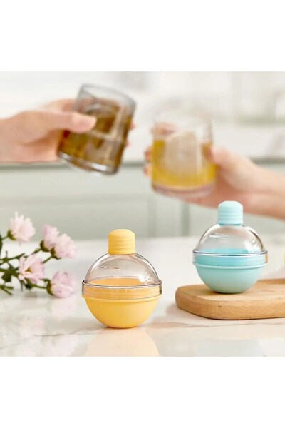 CAN Large Size Sphere Ice Box with Funnel Bottom Silicone Easy to Remove