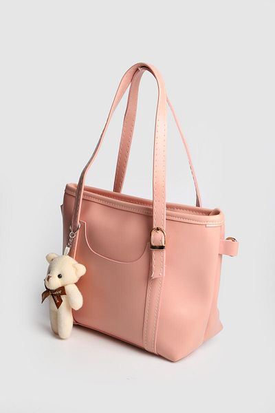La La'Graccio Paris Lagraccio Paris Women's Teddy Bear Hand and Strap Bag Powder