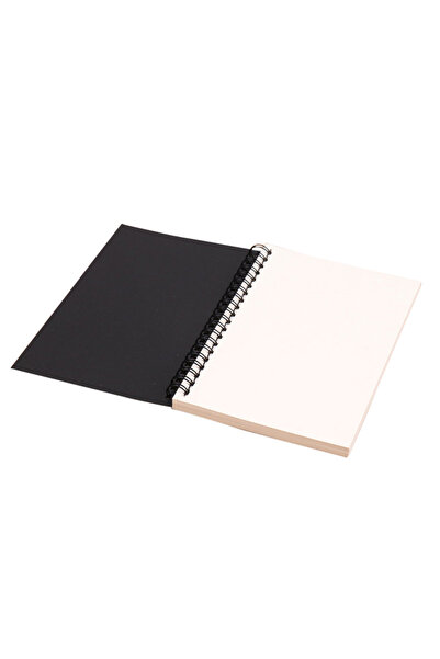 kissbuty دفتر ملاحظات من ورق كرافت بتصميم حلزوني عتيق، مقاس 14×21 سم، 50 ورقة...