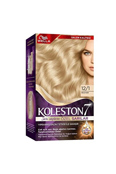 wella koleston SUPRİME KİT SAÇ BOYASI & NO: 12/1 KÜLLÜ SARI