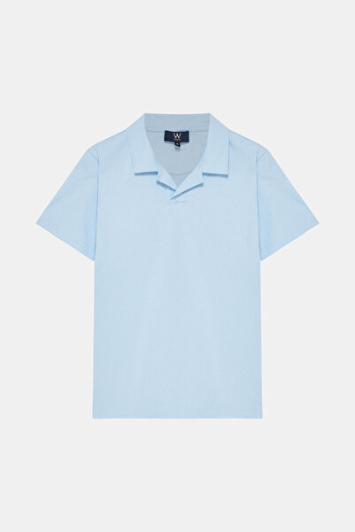 W Collection Turquoise Polo Collar T-Shirt