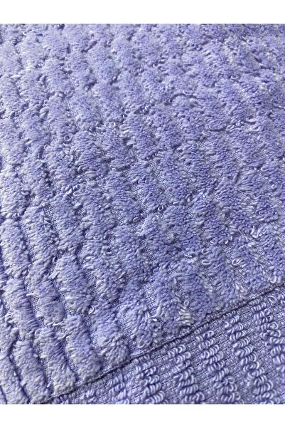 Bonny Home Grid 3-Piece Hand and Face Towel Set – 50X90 cm 100% Cotton, Soft Textured, Knitted Pattern.