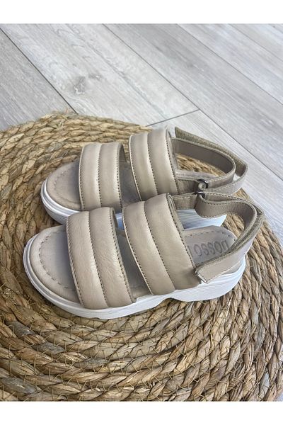 maxxi Vintage Beige Leather Sandals