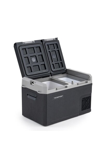 tecnopoint TC21-16 Çift Kapaklı 30 Litre Taşınabilir Araç Buzdolabı 12V/24V/2...