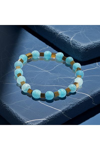 Perlavita Blue Quartz & Hematite Evil Eye Bracelet – a Simple and Impressive Touch