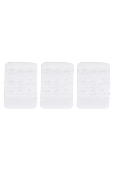 Arma Yıldız Γυναικείο Σουτιέν Extension Agraf With 3 Hooks Prong White Σετ 3 Επέκταση σουτιέν