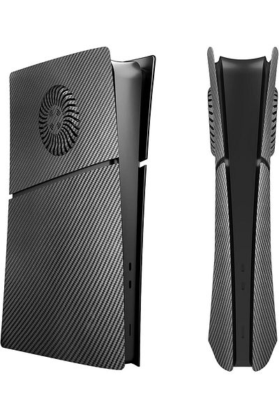 FlashHawk Digital Edition Cover Plates for PS5 Slim Console, with Cooling Vents, For New PlayStation 5 Slim