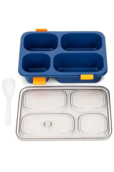 Aptel Lunch box, 1200 ml, plastic, blue, 24.7×6.5×18 cm