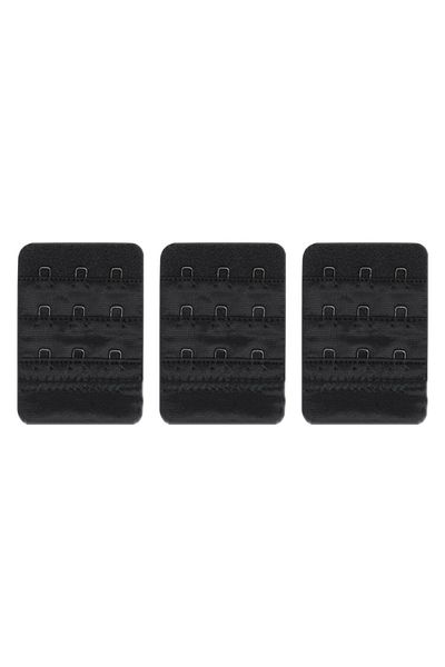 Arma Yıldız Γυναικείο Σουτιέν Extension Agraf With 3 Hooks Prong Μαύρο Σετ 3 Προέκταση Σουτιέν