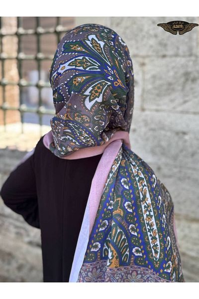 ALDAİR Viscose Pajmera 110 Grams with a Pattern Cashmere 1