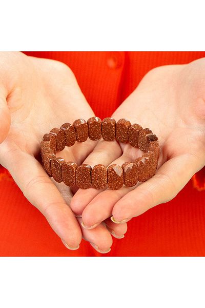 Perlavita Radiance of Life - Brown Star Stone Bracelet for Confidence and Vitality