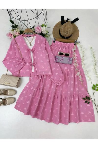 modasindoma Women's Floral Print Double Suit