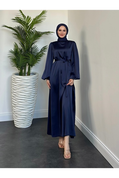 Sezi Moda Giyim فستان روبي ساتان