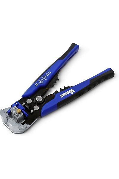 VTOOLS Self-Adjusting 3-in-1 Wire Stripper/Cutter/Crimper, 10-24 AWG, for Electric Cable, VT2192