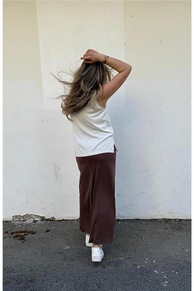 Chance Suede Textured Flared Skirt