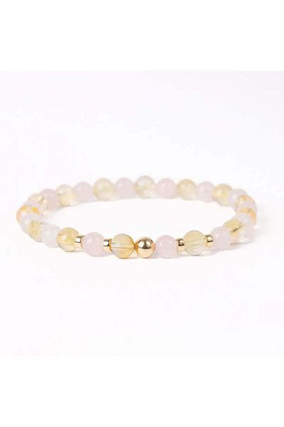 Perlavita Magnetic Attraction - the Union of Power and Love (Citrine & Rose Quartz) 6mm