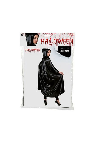 Kim Kardashian Hooded cape, black, 140 cm
