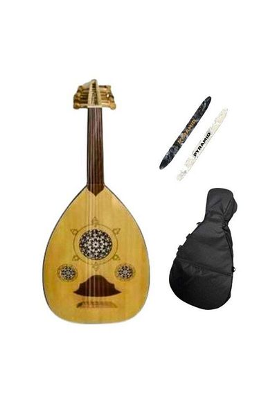 alkaraz music Luxury Oud Musical Instrument for Beginners with Bag and Pyramid Picks