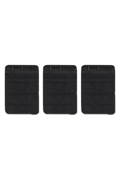 Arma Yıldız Γυναικείο Σουτιέν Extension Agraf With 3 Hooks Prong Μαύρο Σετ 3 Προέκταση Σουτιέν