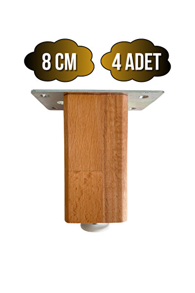 GOLDENWOODEN Podesivi drveni nogovi za stol i ormarić Castle (BUKVA) (BUKVA/L...