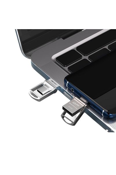 silabor ذاكرة فلاش USB من النوع C، محرك فلاش ثنائي الغرض، سعة 64 جيجابايت