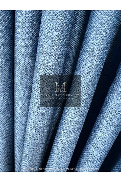 Metropolitan Concept Set of 2 blackout curtains in linen texture, worked on 10 cm wide rejansa