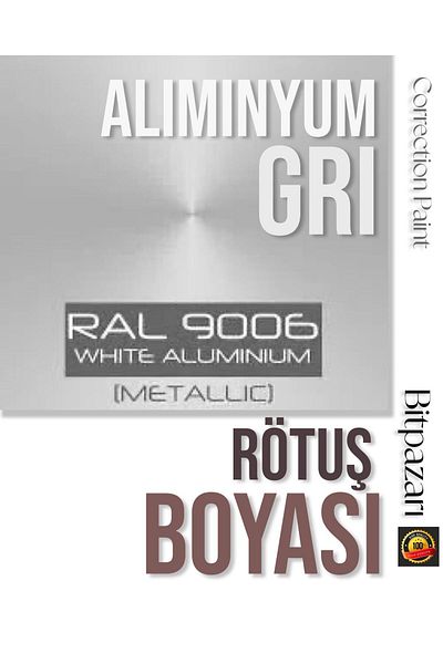Flea Market Metallic Aluminum Gray Touch up Paint 20ml - Ral9006