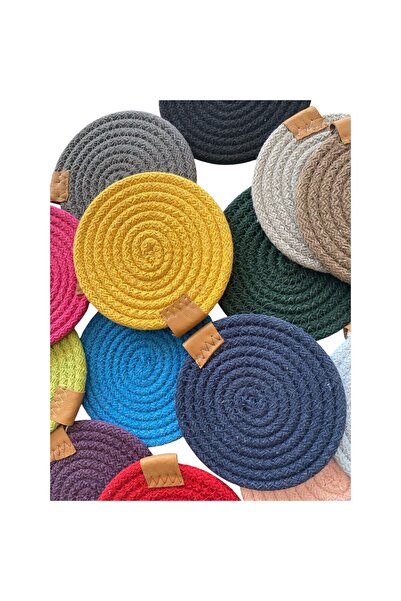 HHKARTS أكواب الجوت بساط كوب سيبيا 13 سم 12 قطعة