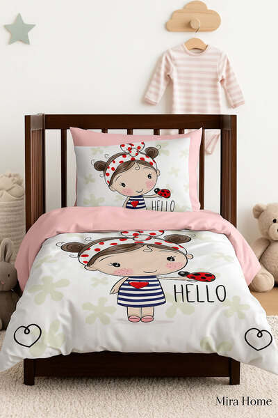 Mira Home Newborn Baby Bedding Set Hello Girl
