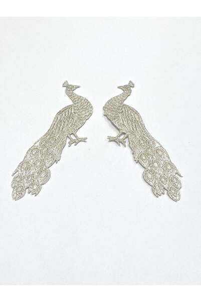 karantuhafiye Gümüş Simli Ütüyle Yapışan Nakış Aplikesi/ Sim Aplike 2 li set #1