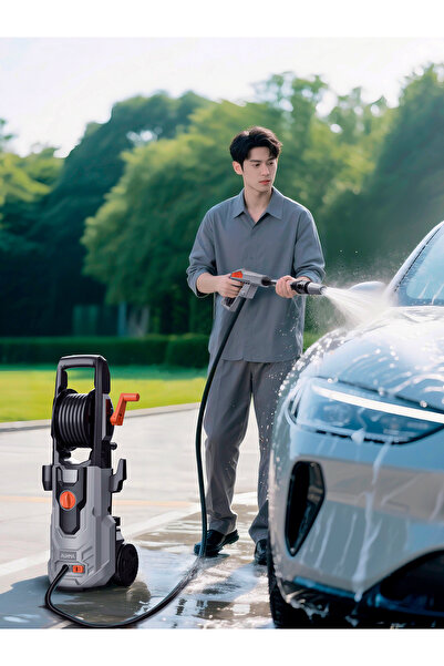 auhma ACR-04 Extra Basınçlı Araç Yıkama Makinesi | 60 Bar 1100W Yüksek Basınçlı Yıkama | Köpük Taban