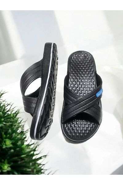 GEZER Daily Cross Wet Floor Non-Slip Sole Beach, Sea, Bathroom Slippers