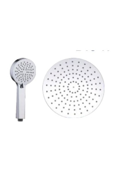 Duxxa Bolero krom oval paslanmaz tepe duş başlık seti tepe duşu başlığı el du...