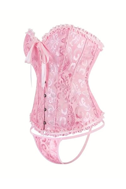 G&H UNDERWEAR Vintage Pink Corset String Set