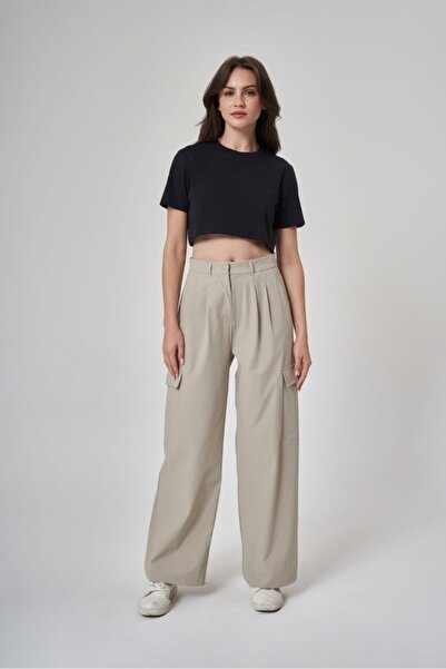 Exuma KADIN PANTOLON-1523062 KUM