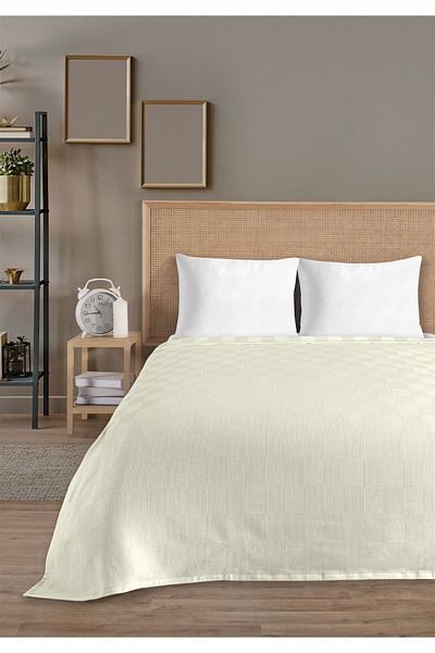 Evim 100% Cotton Single Cream Hotel Pique Set 160 X 230 cm