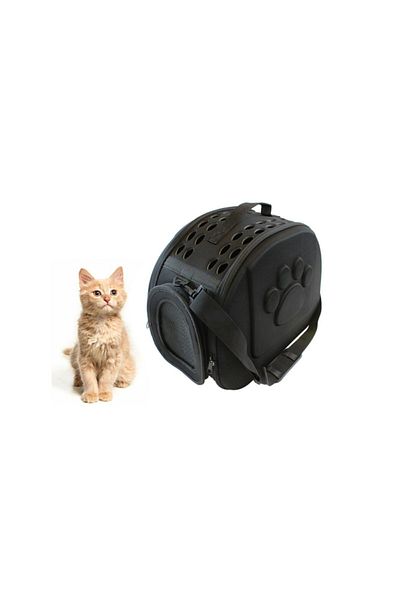 OEM Geantă din silicon pentru transportul animalelor de companie de talie mică/medie, Negru